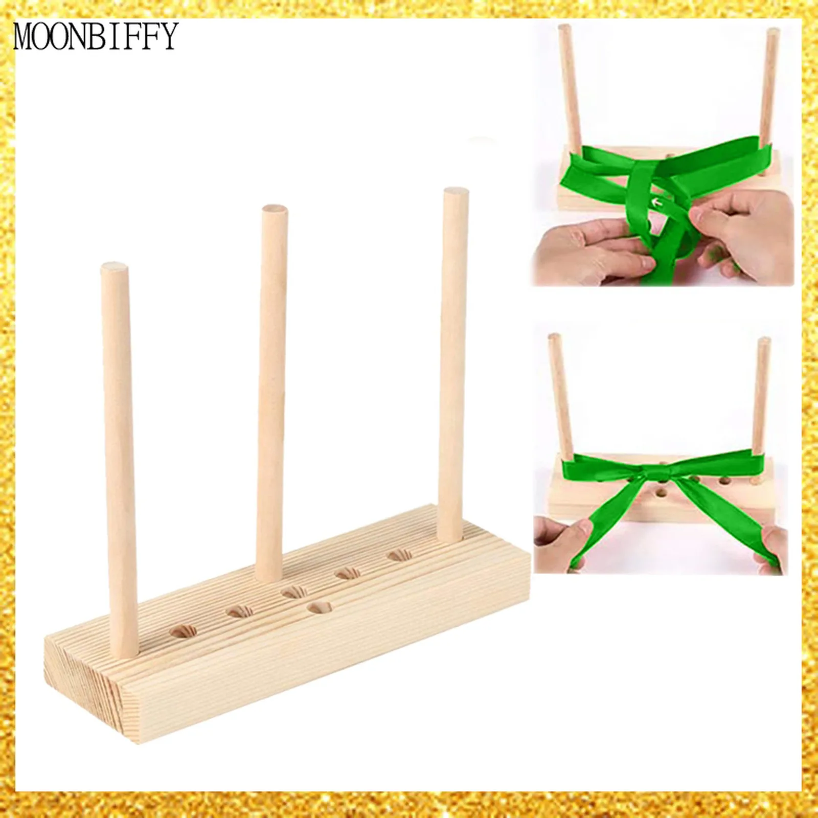 Приспособление для изготовления бантов деревянный венок инструмент банков