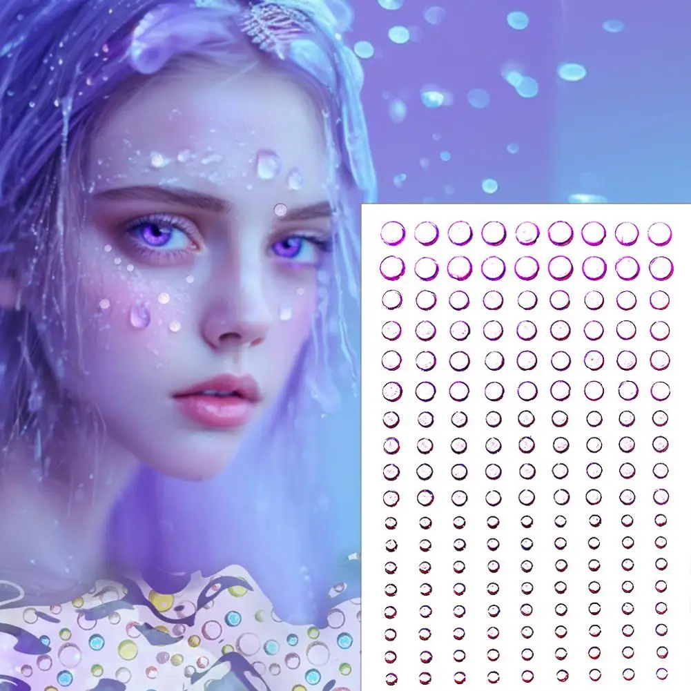 Стразы для лица макияжа временные украшения наклейки с кристаллами драгоценные