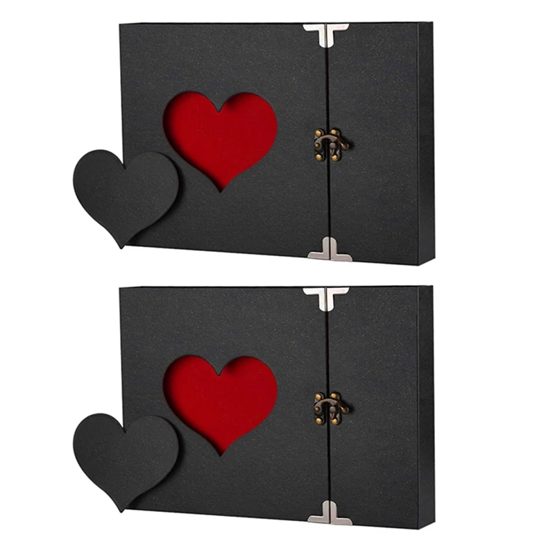 

2X DIY Photo Album Lovers Birthday Gift Wedding Photos Baby Photo Album Scrapbook Paper Crafts Albums Sticky