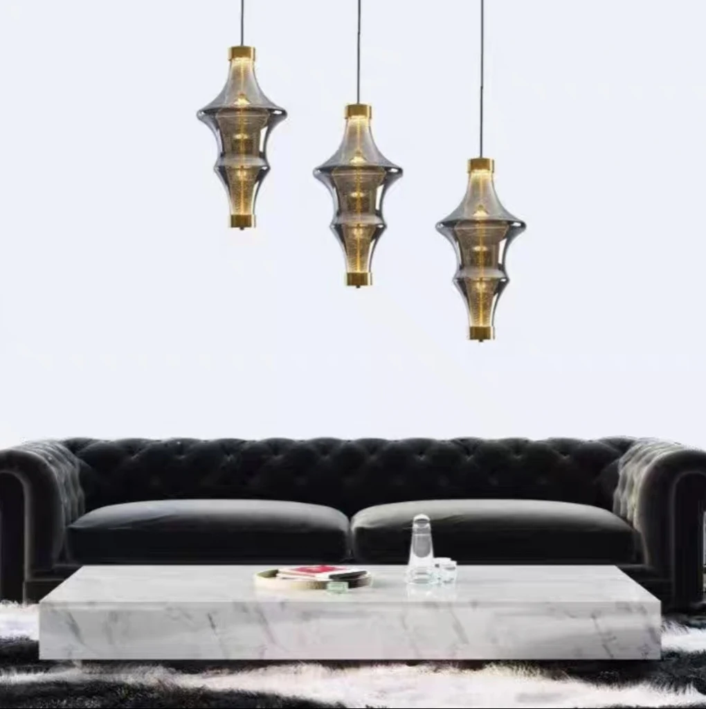 Новая итальянская стеклянная люстра элегантный стиль дизайнерский ресторан бар