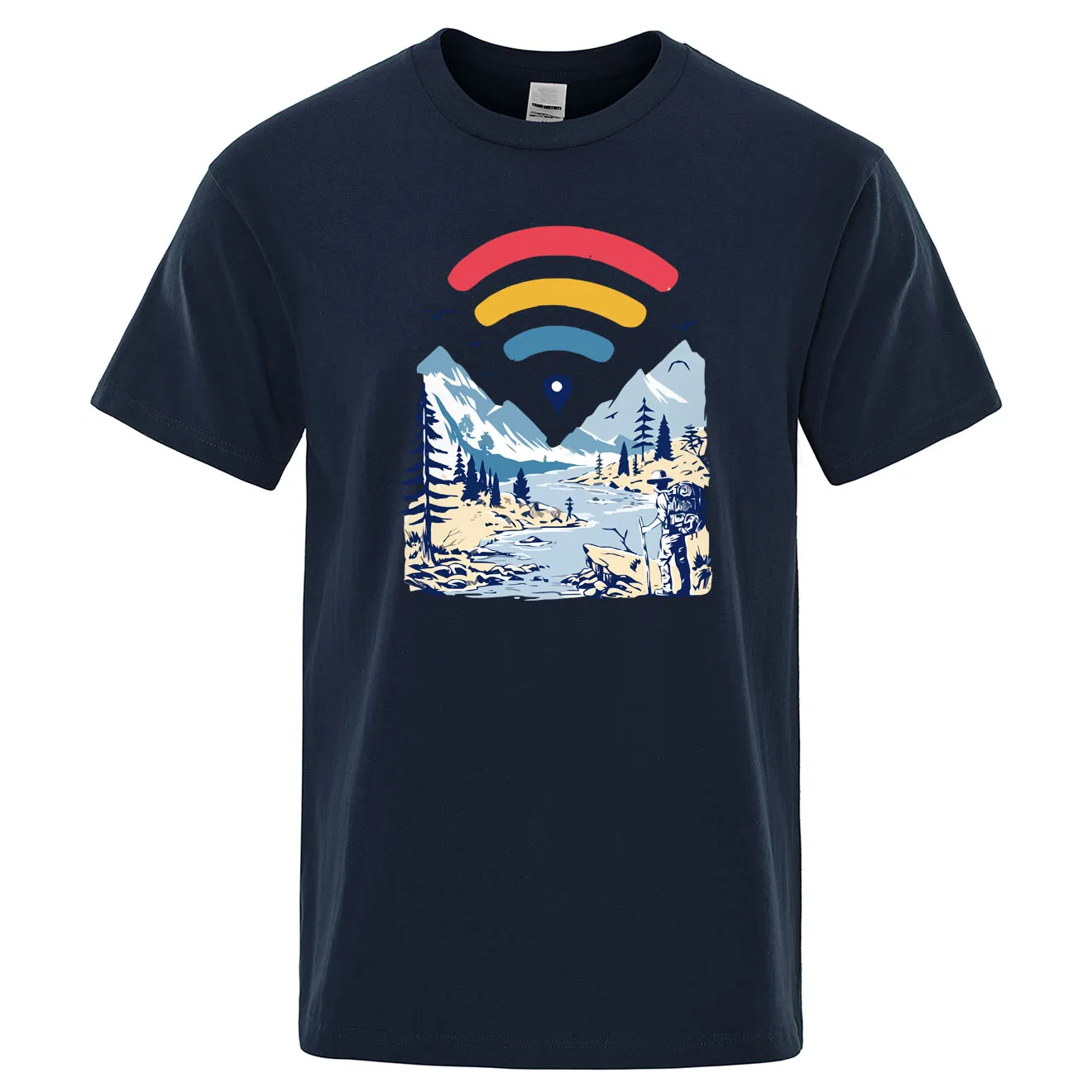 

Internet Explore Tshirt Wanderlust Travel Shirt Road Trip Traveler Vacation t Shirt Men 90s Young t-Shirt Summer Cotton Tee Tops