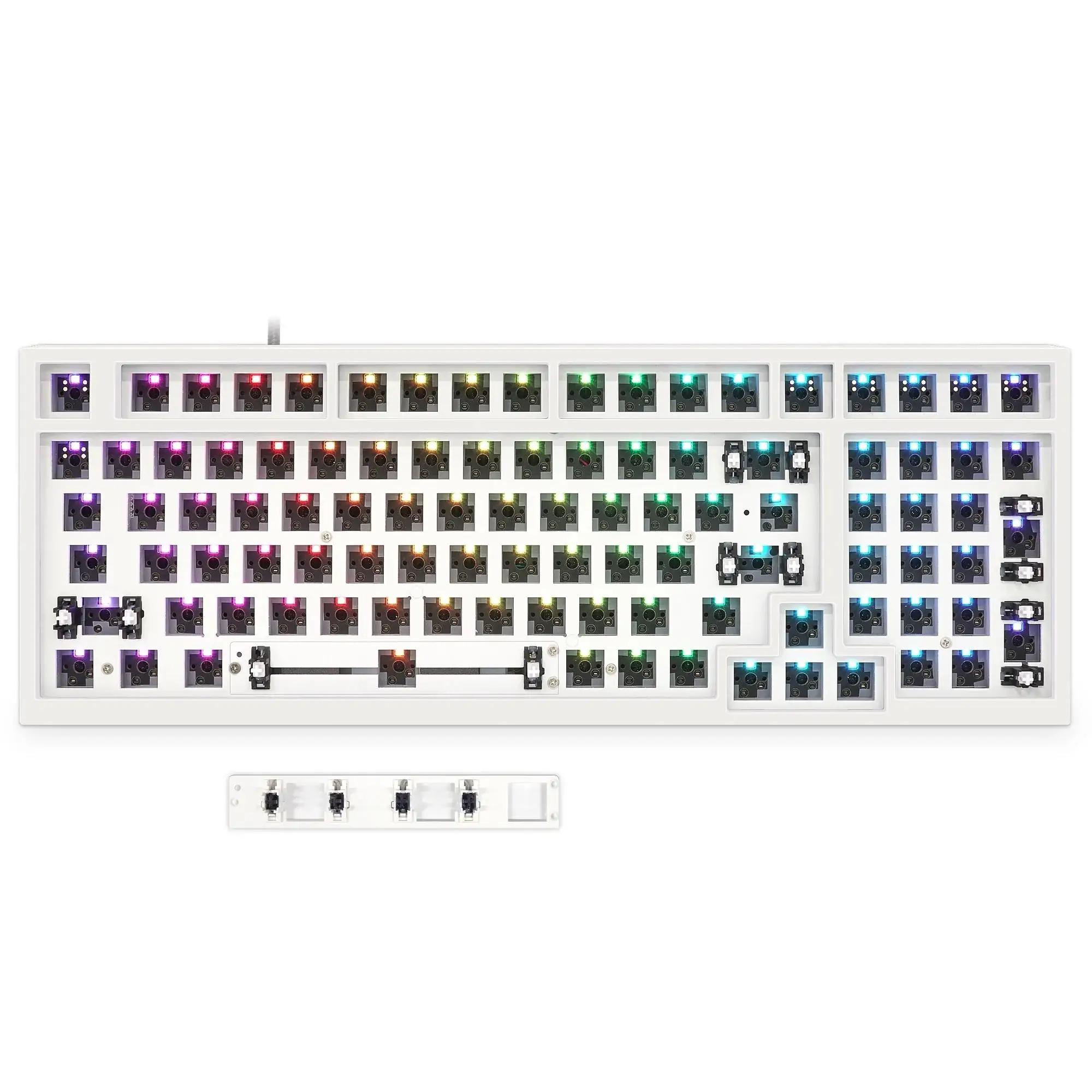 SKYLOONG GK980 Triple-Mode Kit 1800 Lite Gasket Bluetooth 5.1&2.4G Wireless/Type-C Wired Mechanical Keyboard Barebone Kit