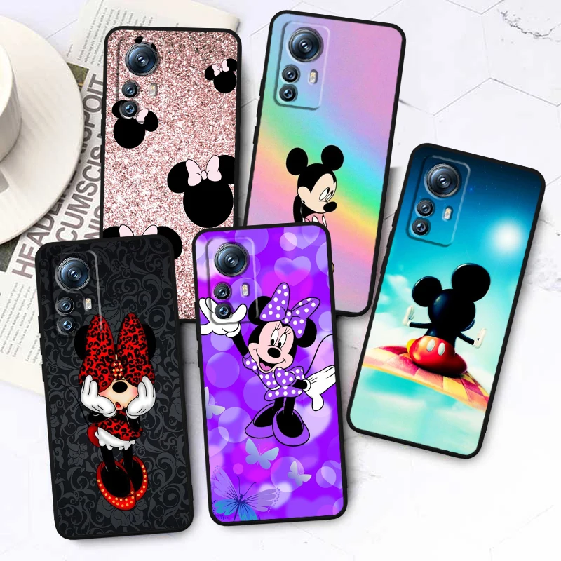 

Anime Mickey Minnie Disney Phone Case For Xiaomi Mi 13 12T 12S 12X 12 11 11T 11i 10T 10 Pro Lite Ultra 5G Fundas Black Cover