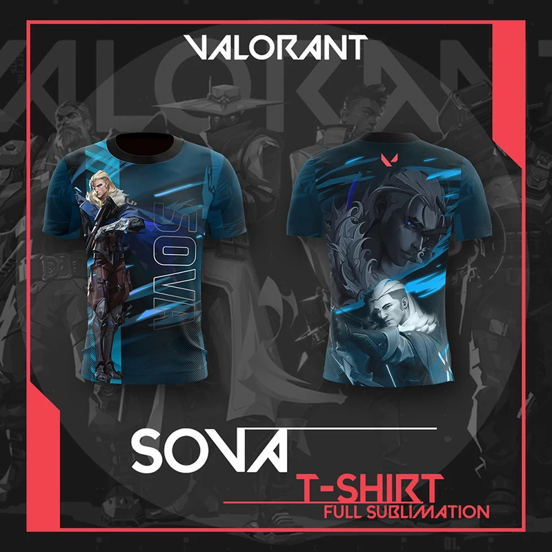 

Valorant T-Shirts Cartoon Shooting Game 3D Print Men Women Casual Fashion Oversized Short Sleeve T Shirt Kids Tees Tops Clothing