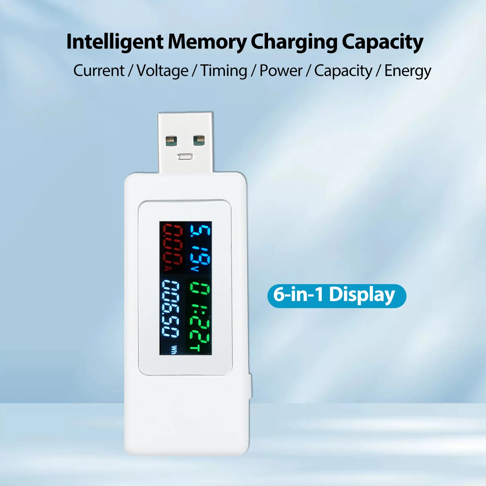 USB-тестер измеритель мощности и напряжения 4-30 в 0-195 А 0-Вт