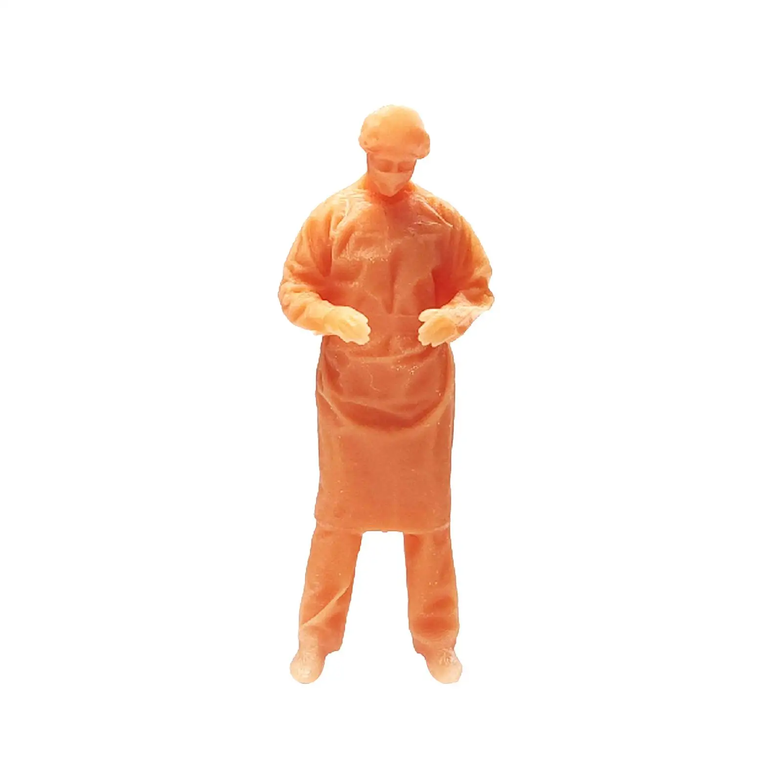 

Реалистичная Миниатюрная модель врача 1/87, полимерное украшение для песочного стола, экстренная кровать, белая кукла для пациента, коллекци...