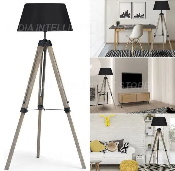 

Нордическая белая деревянная Напольная Лампа, Современные Напольные лампы E27, классический штатив, простой угловой напольный светильник, лампа для заднего освещения