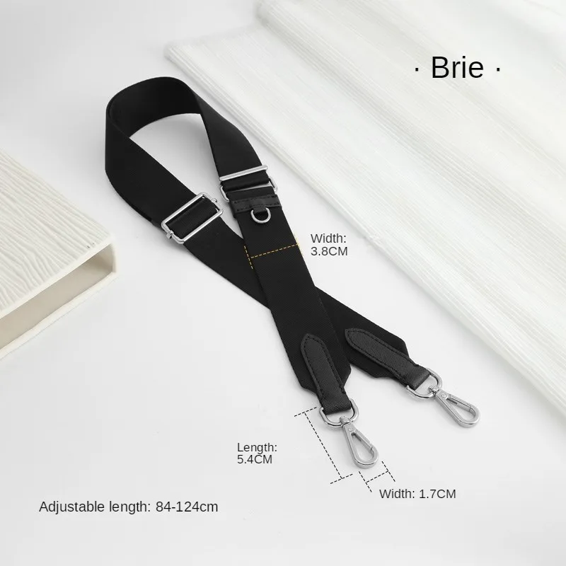 Hobo Black Five In One Bag Replacement Canvas Wide Shoulder Strap AdjustableMessenger Adjustable Bag Accessories Single Purchase