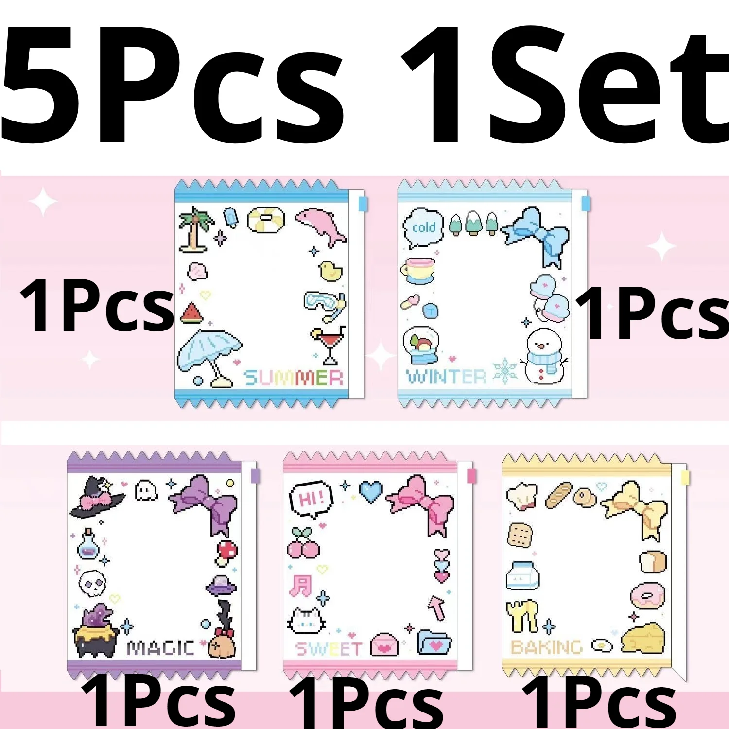 

Прозрачные держатели для значков 5 шт., стиль аниме