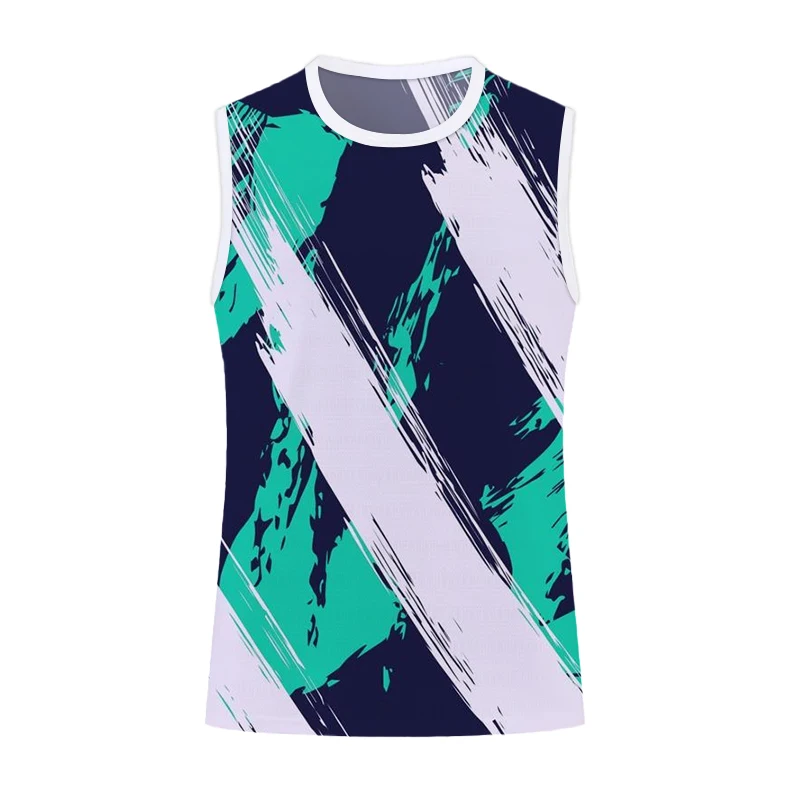 

Men's Tank Top Fitness Wear Funny Graffiti 3D Printing T-shirt Boys Outdoor Sports Tank Top Summer Breathable Sleeveless T-shirt