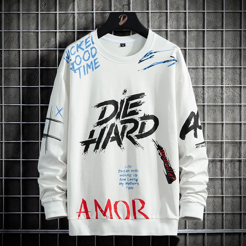 

Свитшот мужской с длинным рукавом и круглым вырезом, размеры до 4XL