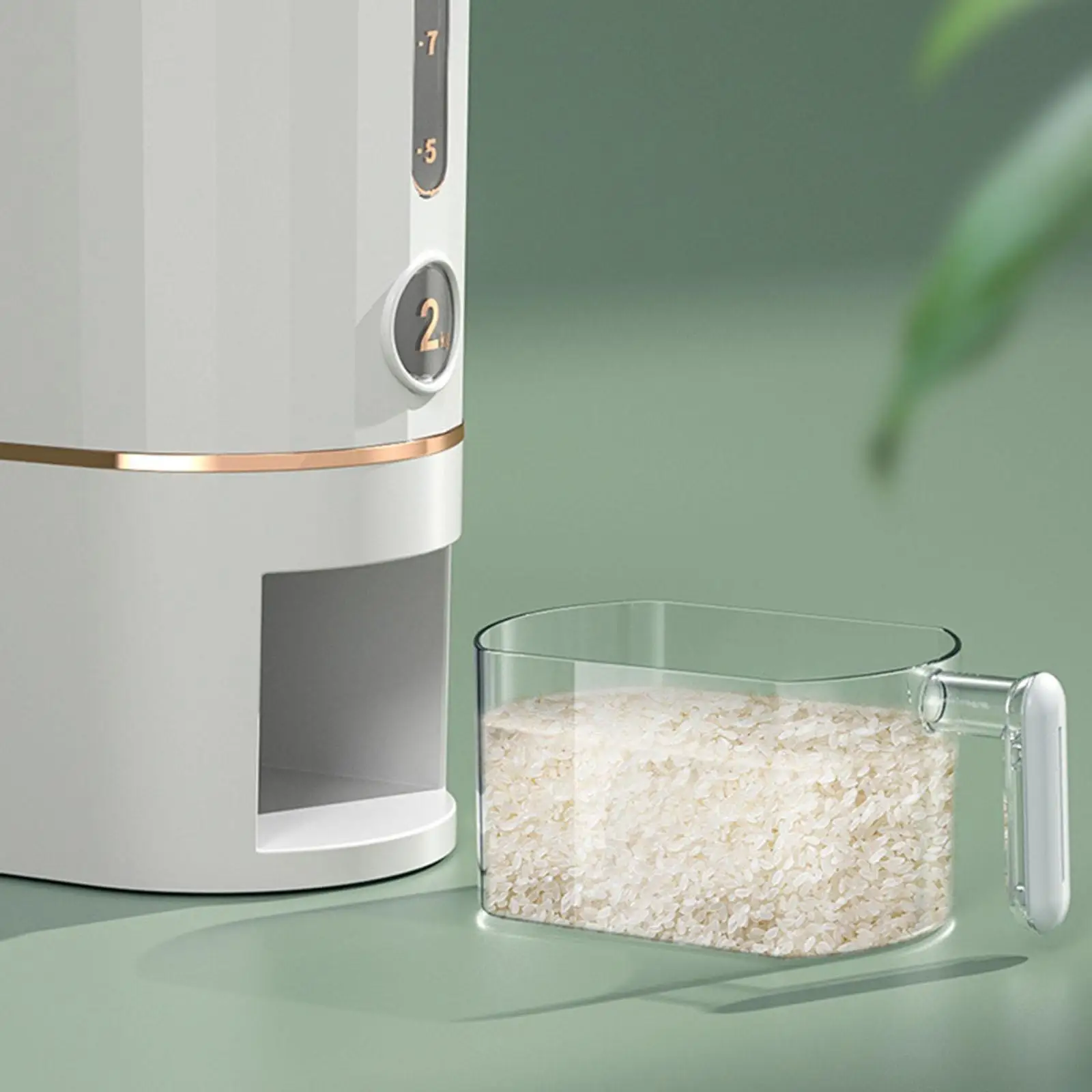 Storage Containers Dustproof Dry Food Dispenser for Beans Sugar Closets Countertop