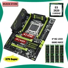 Супер материнская плата HUANANZHI X79 с двумя слотами M.2 SSD, купить хороший компьютер ЦП Xeon E5 2620 2,0 ГГц, большой бренд ОЗУ 16 Гб (4*4 Гб) REG ECC