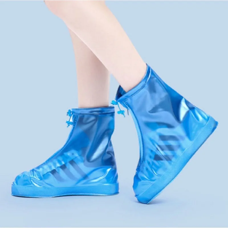 

Rain Boot Cover With Waterproof Layer Non-slip Wear-resistant Thick Waterproof Shoe Covers Men Women Reusable Rain Boot Cover