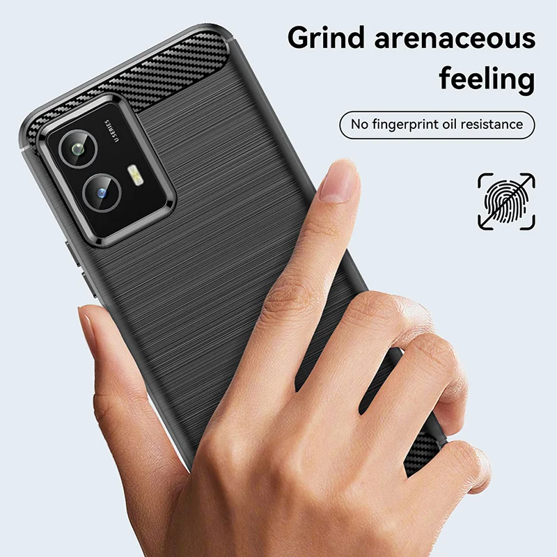 For Vivo Y30 5G Case For Vivo Y30 Cover Funda Coque Soft Silicone Carbon Fiber Protective Phone Bumper For Vivo Y30