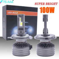 100w h7 led bulb light canbus 15000lm h1 h3 h4 h7 9005 9006 headlight fog light 6000k h1 h4 h7 h11 9005 auto led headlamp kits