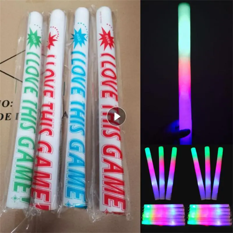 

5/12 шт., светодиодные разноцветные палочки из вспененного материала