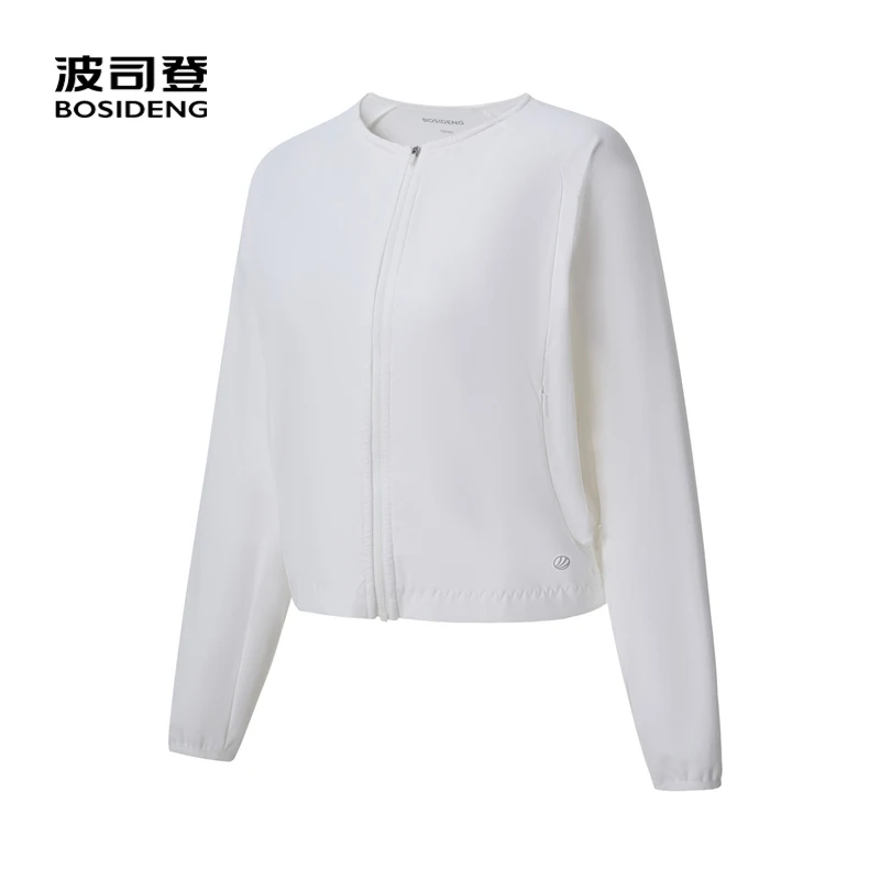 

BOSIDENG Summer coat women thin jacket thin light jacket white B90522156