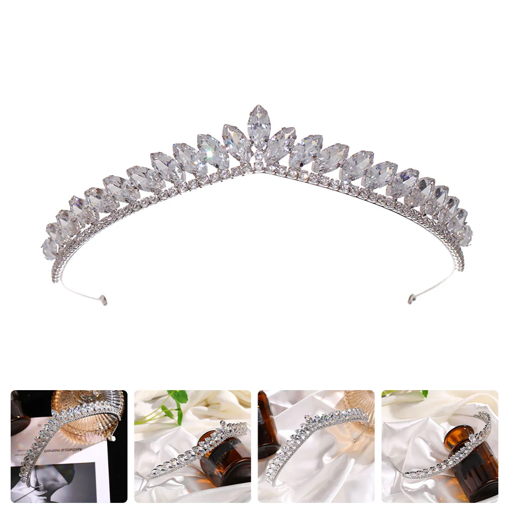 

Crystal Crowns Bride Headpieces Wedding Crystal Headbands Women Wedding Wedding Tiara Rhinestone Crown Headgear Bridal