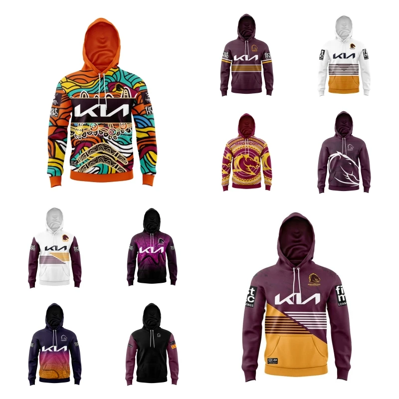 

Kids Hoodies Brisbane Broncos Home/Away/Heritage Rugby Jersey