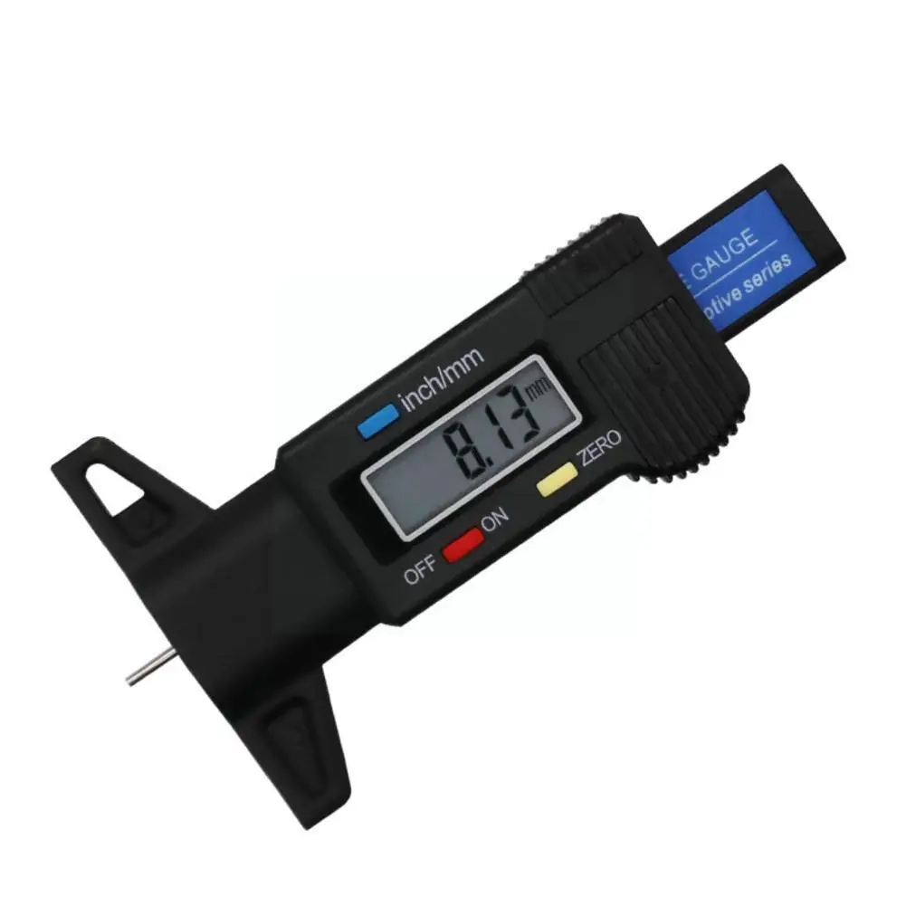 

Black Digital Tire Tread Depth Gauge Meter Measurer LCD Display Tread Checker Tire Tester For Cars Trucks Wheel Accessories B2A4