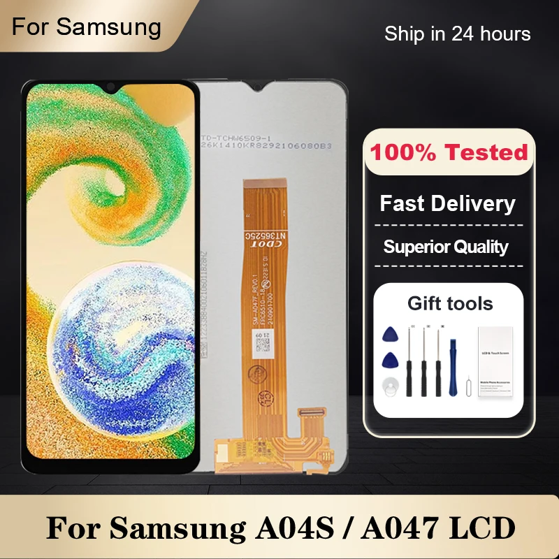 

1Pcs 6.5 Inch A047 Display For Samsung Galaxy A04S LCD With Touch Panel Screen Digitizer A047F A047F/DS A047F/DSN Assembly
