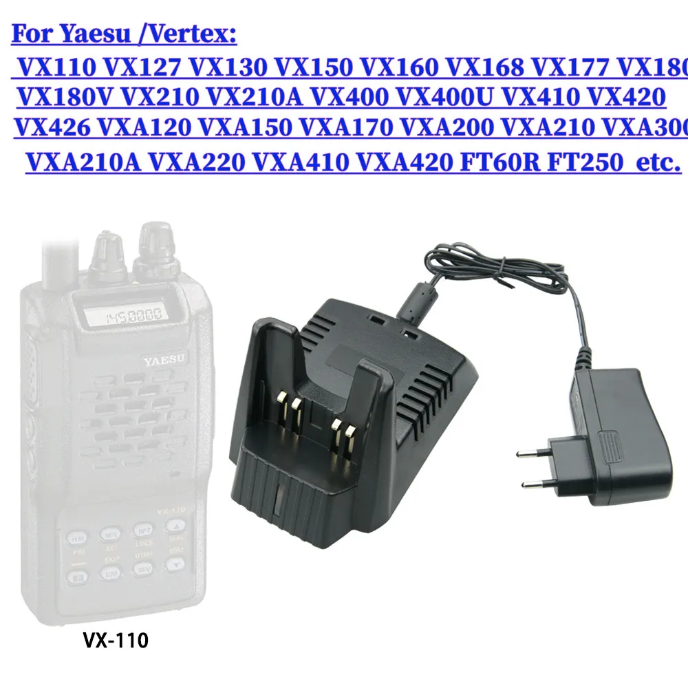 FNB-V67LI Li-ion Battery CD-30 Desktop Charger for YAESU Vertex VX-160 VXA-210 VX-150 FT-60R Two Way Radio Charger Base
