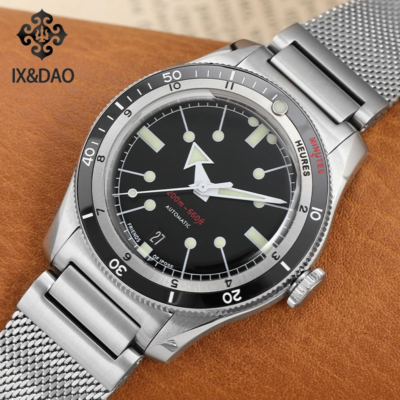 

2023 NEW IPOSE SERCA 40MM Men Automatic Mechanical Watches PT5000 Sport Retro Casual 5303 GMT AR Coating C3 Diving Reloj Hombre