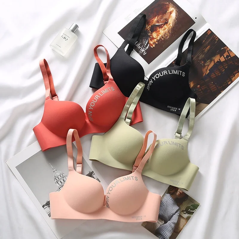 

Женские Бесшовные бюстгальтеры, сексуальный бюстгальтер пуш-ап без косточек, нижнее белье, женское нижнее белье, модный бюстгальтер с букве...