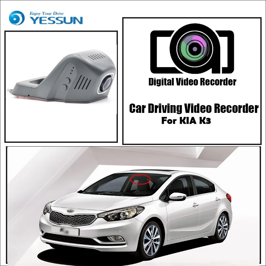 

Видеорегистратор YESSUN для KIA K3, Wi-Fi, FHD 96658 P