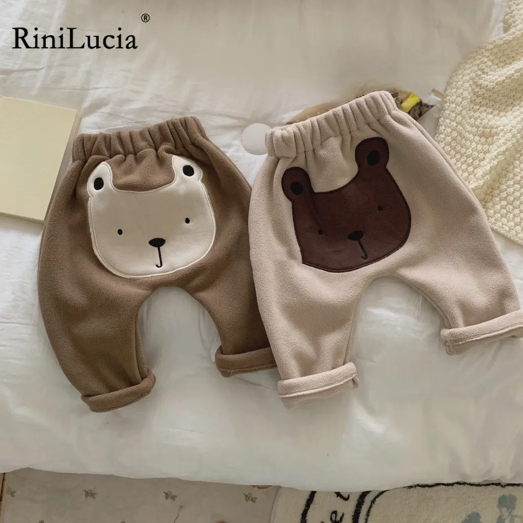 

RiniLucia Autumn Casual Baby Trousers Bottoming Pant Elastic Cartoon Pants Infant Clothing for Kids Toddler Boys Girl Clothes