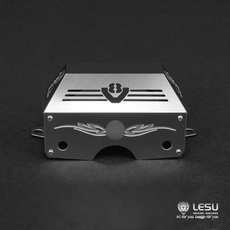 

Lesu Metal Gearbox Engine Cover A For 1/14 Tamiyaya Trailer RC Truck Car DIY Model TH04749