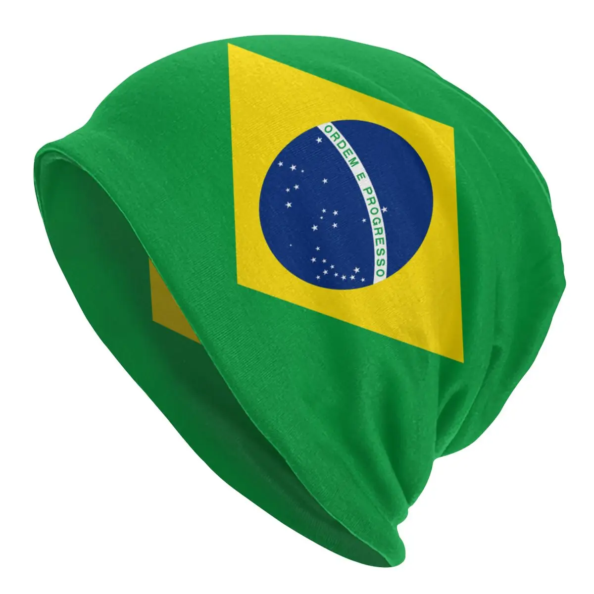 

Шляпа с флагом Бразилии, головной убор для мужчин и женщин, модные теплые зимние шапочки унисекс, облегающие шапки