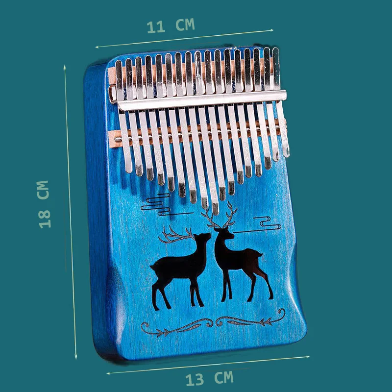 Kalimba 17 клавиш Деревянное пианино для большого пальца Gecko музыкальный инструмент