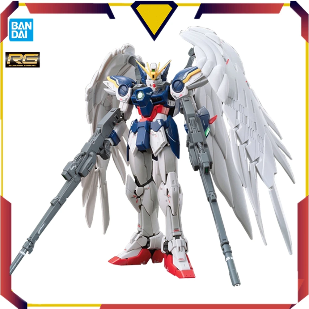 

Bandai Original Anime Gundam Model RG 17 1/144 WING ZERO Wing Zero EW Edition Hair Loss Gundam Assembly Model Toys