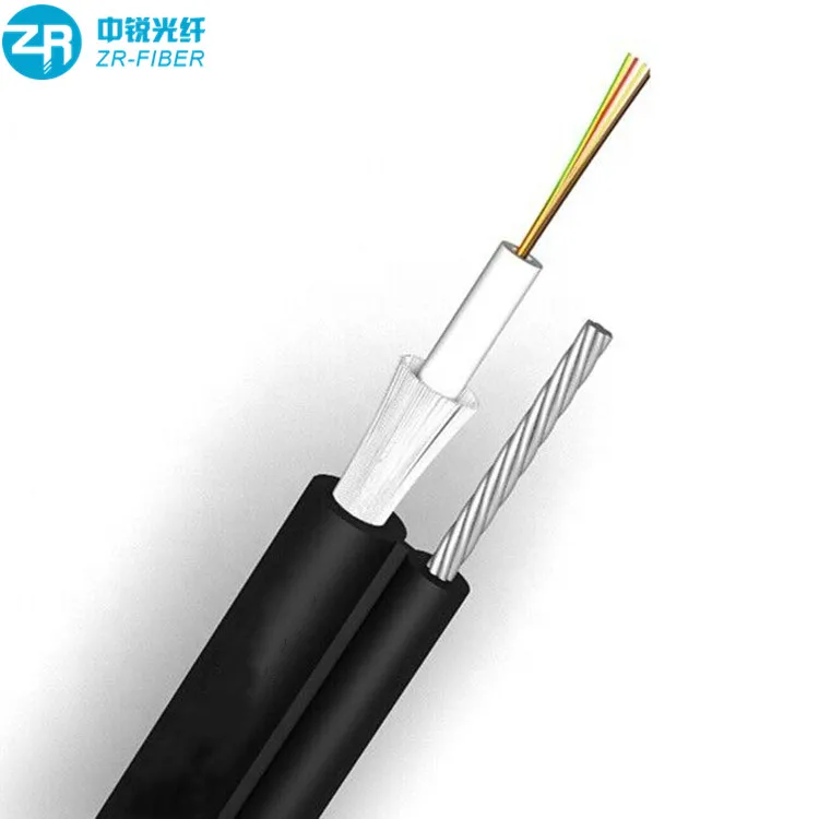 Фото Кабель оптоволоконный FTTH GYXTC8S для воздушной прокладки, тип 8, 4F, 12/24 жил, SM, 6-жильный, с креплением Guaya №3