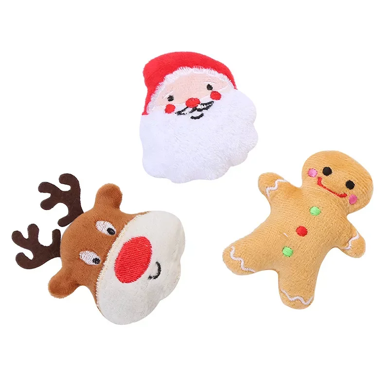 

Toys Christmas Pet Dog Chew Toy Santa Claus Elk Interesting Molar Tooth Cleaning Natural Latex Dog Toys Pet Supplies