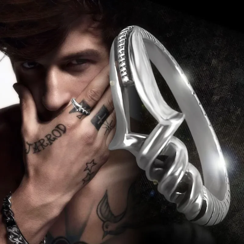 Кольцо Спис Лонголина для женщин винтажное серебро 925 пробы кольцо на палец