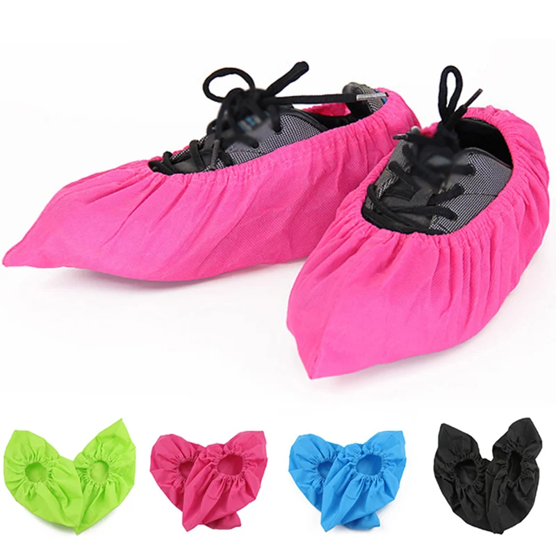 

1pair Disposable Shoe Cover Dustproof Non-slip Dhoe Cover Children Students Adult Non-woven Shoe Cover Household Foot Cover