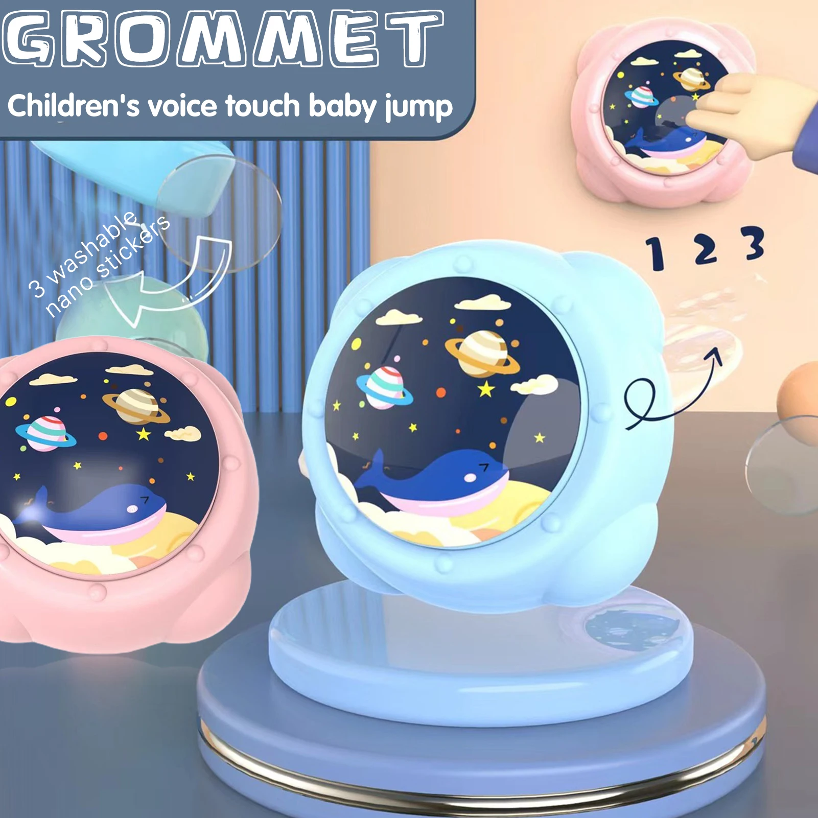 

Children Touch High Jump Counter to Help Grow Taller Bounce Trainer Toys Height Touch Device Plastic Easy to Install B99