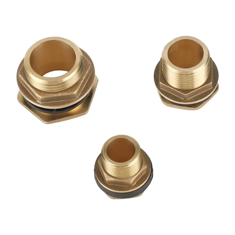 

Fish Tank Adapter 1/2" 3/4" 1" Male Thread Brass Connector Pipe Single Loose Key Swivel Fitting Nut Fish Tank Drain Adapters 1Pc