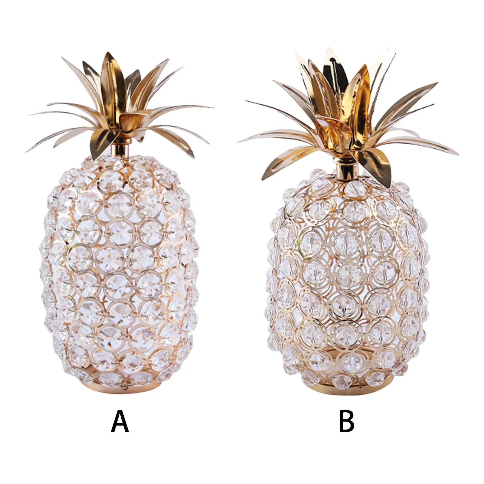 

Crystal Pineapple Figurines Fruit Statue Chandelier Covers for TV Cabinet