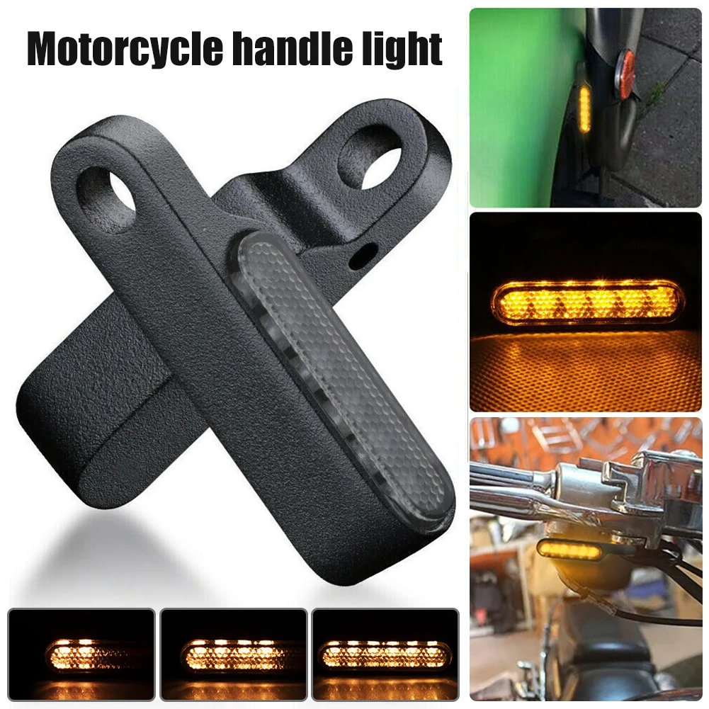 

2Pcs 6LED Motorcycle Turn Signal Light DRL Daytime Running Lights Motor Amber LED Dynamic Flowing Turn Indicator Blinker Lamp