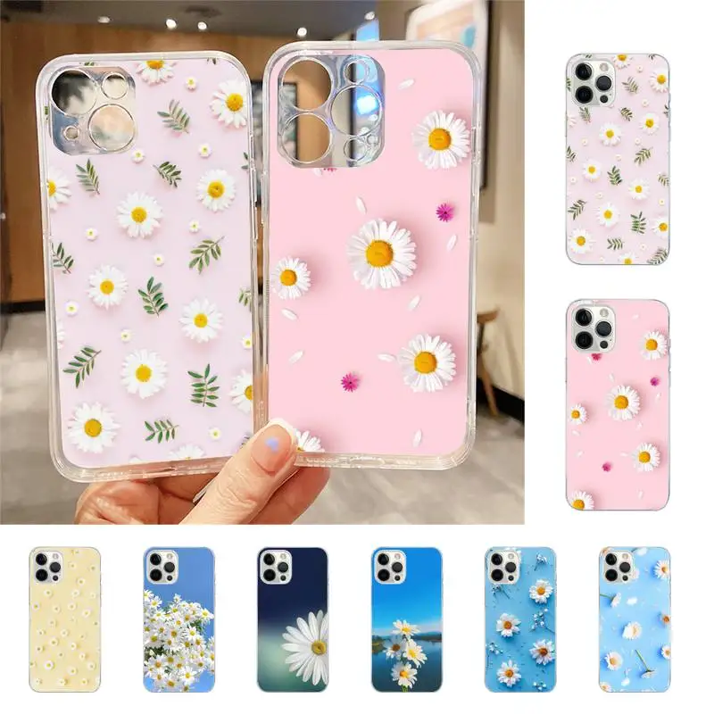 

Daisy Flowers Phone Case For Iphone 7 8 Plus X Xr Xs 11 12 13 Se2020 Mini Mobile Iphones 14 Pro Max Case