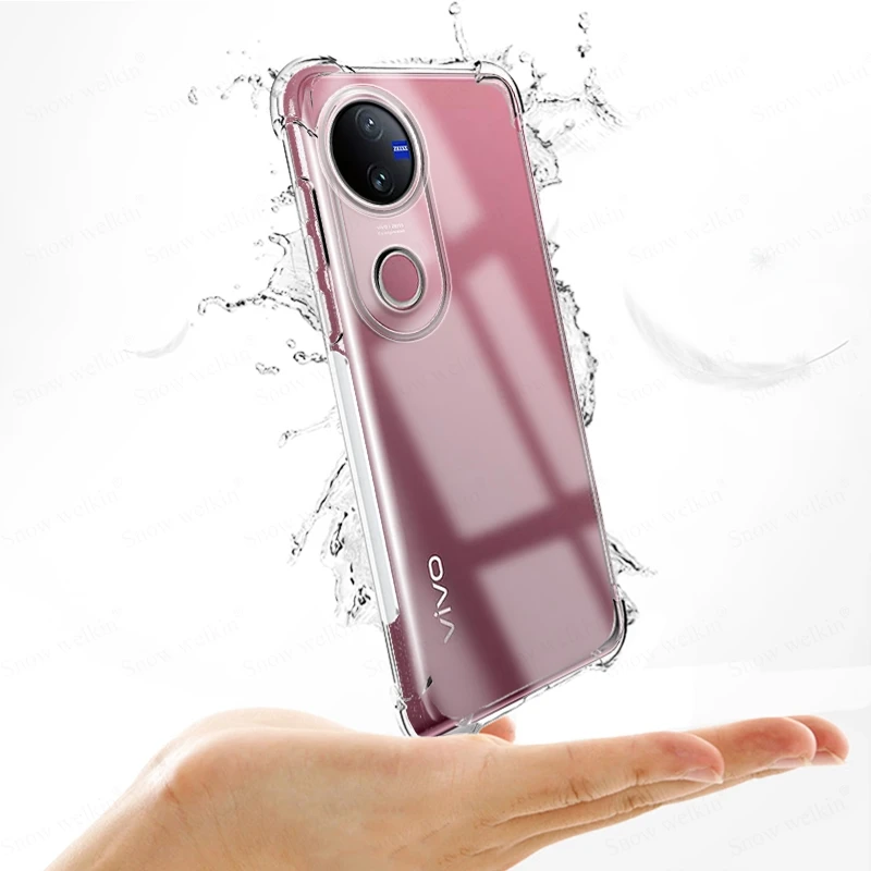 Для Vivo V50 противоударная подушка безопасности полная защита мягкий чехол из ТПУ
