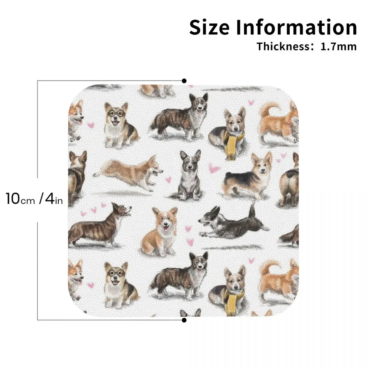 Подставки Corgi подставки из ПВХ и кожи водонепроницаемые изоляционные кофейные