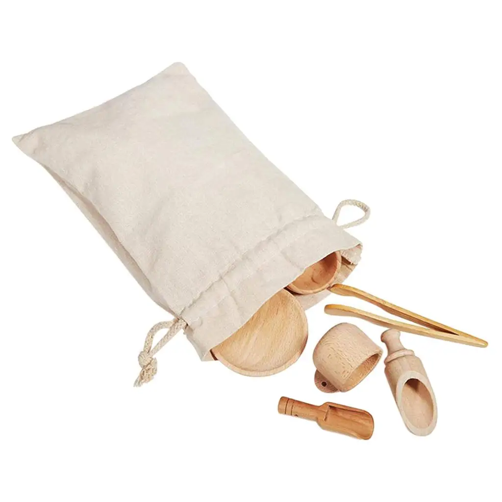 

Реалистичный деревянный горшок с крышкой, игрушки для ролевых игр, подарок на день рождения, 8 шт.