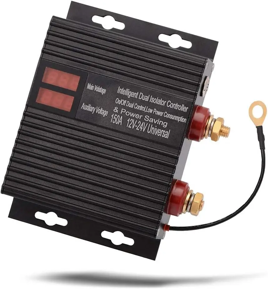 

Умный двойной переключатель изолятора аккумулятора AP02 150 А, 12 В/24 В, универсальное чувствительное реле напряжения VSR для ATV,UTV,RV, грузовика