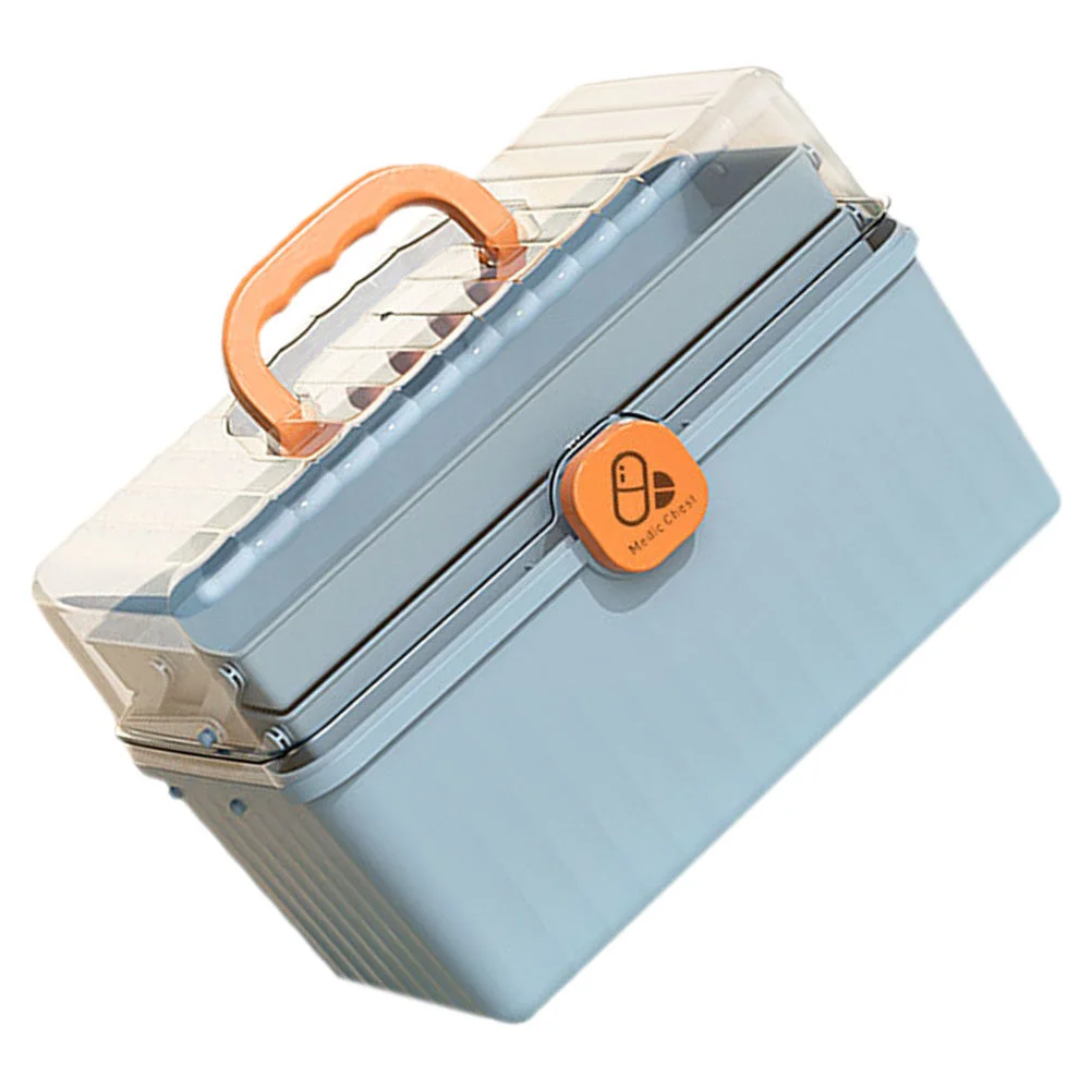 

First Aid Case First Aid Storage Box Kit Medicine Cabinet Travel Multi-layer Portable Household
