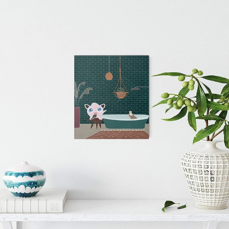 

2023 Pokemon Anime Poster Anime Figure Pikachu Room Decor Wall Art Cartoon Kawaii Kids Living Room Poster Canvas Painting Gifts